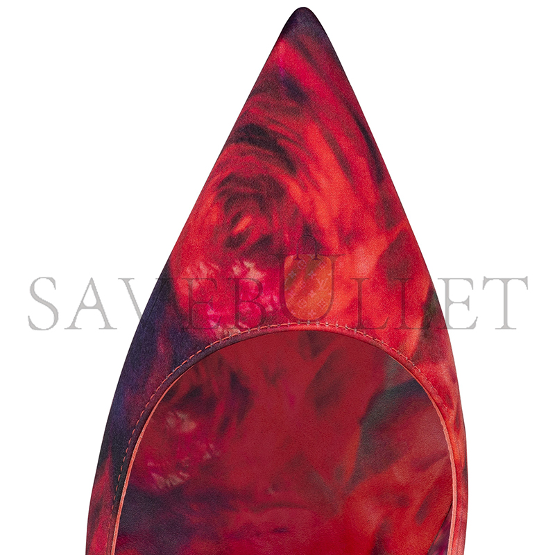 CHRISTIAN LOUBOUTINCHRISTIAN KATE 100 MM PUMPS-ROSES PRINTED CREPE SATIN-MULTICOLOR-WOMEN 1250085J646