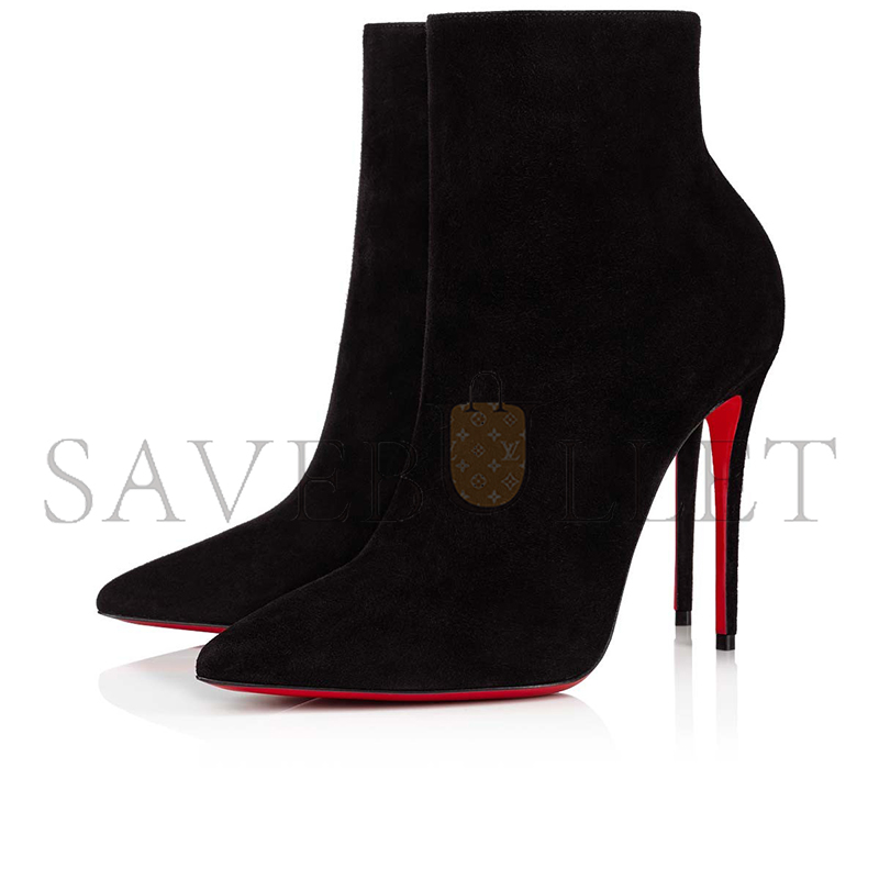 CHRISTIAN LOUBOUTIN SO KATE BOOTY 100 MM LOW BOOTS-VEAU VELOURS-BLACK-WOMEN 1190007BK01