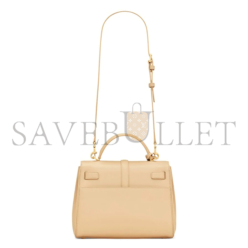 YSL LE FERMOIR SMALL TOP HANDLE BAG IN SHINY LEATHER 6869822ZA0W9141 (25*19.5*10.5cm)