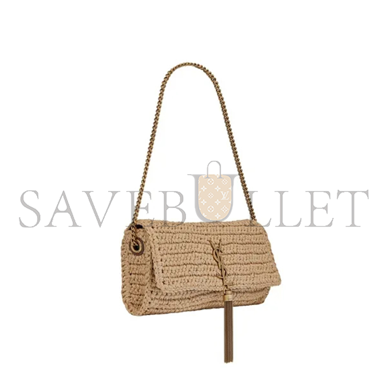 YSL KATE 99 TASSEL IN RAFFIA 604276GG6AW7072 (26*13.5*4.5cm)