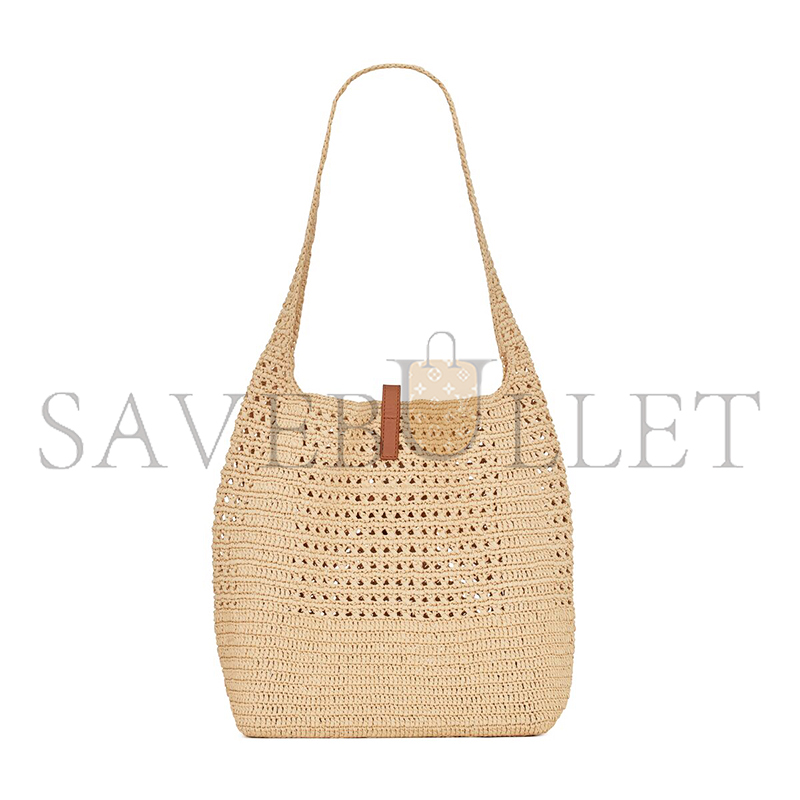 YSL LE 5 À 7 SUPPLE IN RAFFIA CROCHET AND SMOOTH LEATHER 690941GAAAR2080 (37*30*14cm) YSL LE 5 À 7 SUPPLE IN RAFFIA CROCHET AND SMOOTH LEATHER 690941GAAAR2080 (37*30*14cm)