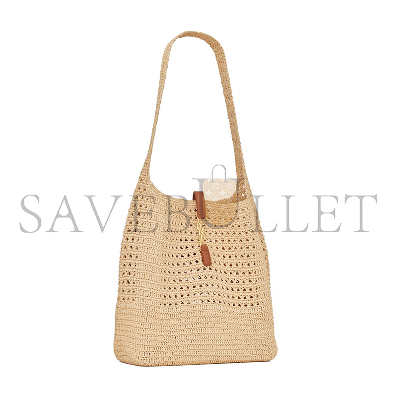 YSL LE 5 À 7 SUPPLE IN RAFFIA CROCHET AND SMOOTH LEATHER 690941GAAAR2080 (37*30*14cm) YSL LE 5 À 7 SUPPLE IN RAFFIA CROCHET AND SMOOTH LEATHER 690941GAAAR2080 (37*30*14cm)