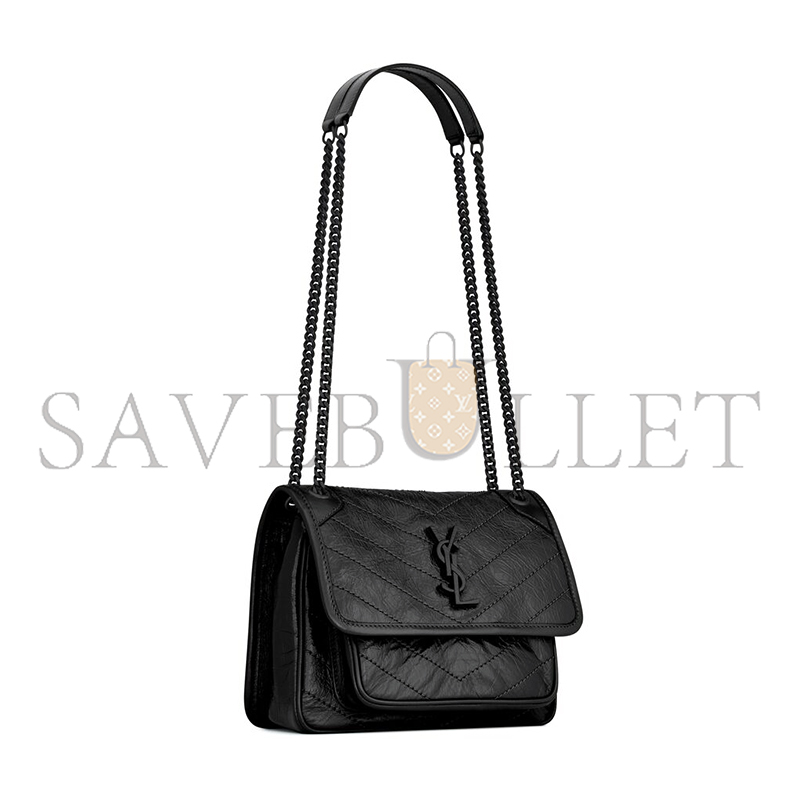 YSL NIKI BABY IN VINTAGE LEATHER 6331850EN081000 (21*16*7.5cm)