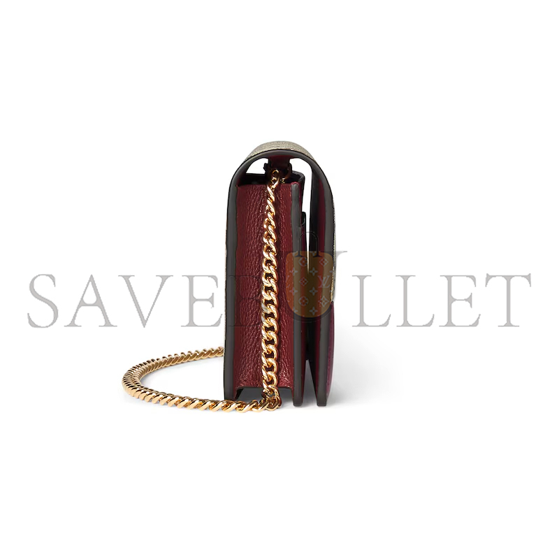 GUCCI GG MARMONT BI-COLOR WALLET ON CHAIN ‎497985AAE5E6258 (20*12.5*4cm)