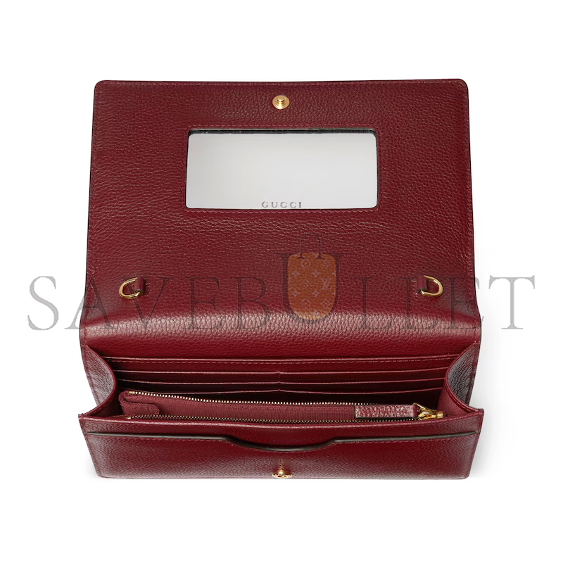GUCCI GG MARMONT BI-COLOR WALLET ON CHAIN ‎497985AAE5E6258 (20*12.5*4cm)