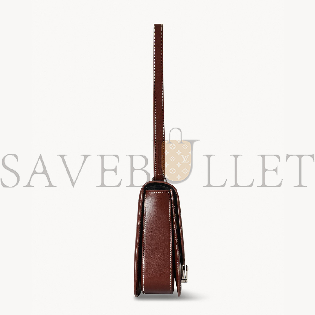 THE ROW SOFIA 10.00 SHOULDER BAG IN LEATHER CHERRY WOOD W1570L60CHYWD (25*18*8cm）