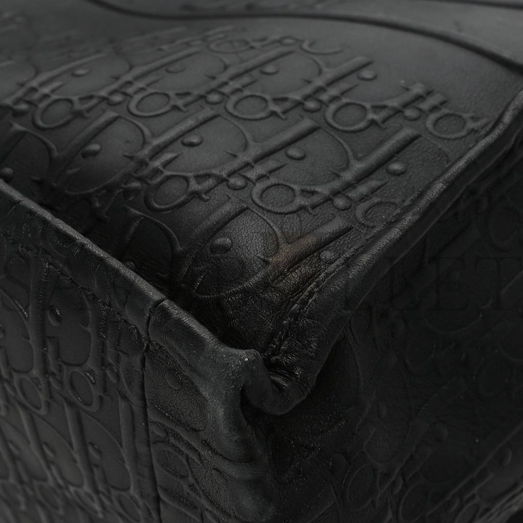 DIOR OBLIQUE CALFSKIN EMBOSSED LARGE BOOK TOTE BLACK (42*34*18.4cm) DIOR OBLIQUE CALFSKIN EMBOSSED LARGE BOOK TOTE BLACK (42*34*18.4cm)